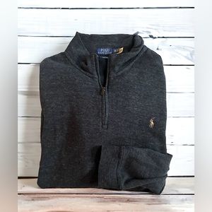 Men’s Polo Ralph Lauren 1/4 Zip Estate Rib Sweater size 2XB‎